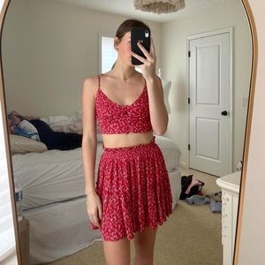 Princess Polly Shah Set Red Size 2